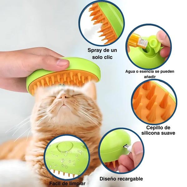 ⭐ Cepillo de vapor para Mascotas Usb